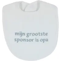 Petit villain 'Opa Is Mijn Grootste Sponsor' Wit Slab