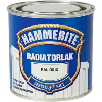 Hammerite radiatorlak RAL 9010 gebroken wit hoogglans 250 ml
