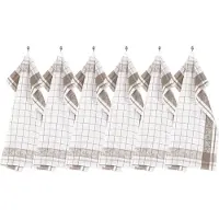Tiseco Keukendoek Home Studio Pharao Arabesque Taupe (Set van 3) - 50 x 70 cm