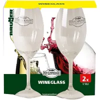 Brunner Cuvée Wineglass Set, transparant 2023 Kook- en serviessets