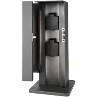 Deko-light Contactdooszuil Puka Mana voor den buiten, alu / grijs / zink, Aluminium