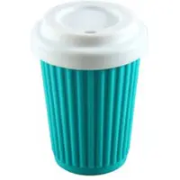 Onya koffie beker to go - 100% siliconen - 355 ml - turquoise