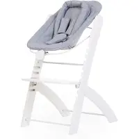 Childhome Evosit Newborn Zitje – Inclusief Jersey Hoes – Wit/Grijs – Voor Evosit & Lambda 3 – Vanaf 0 Maanden