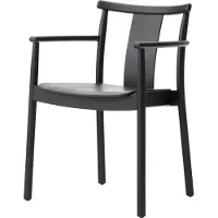 Audo Copenhagen Merkur stoel met armleuningen Black