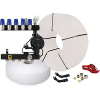 Vloerverwarming-Direct 9 Groeps Set HT-mengverdeler (9 groeps)