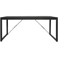 Starfurn Eettafel Boaz Black | 180 cm (Zwart, 180x90x76cm)