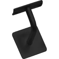 Intersteel | Leuninghouder gebogen vierkant | Hol Zwart