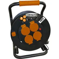 Relectric Professionele 40 Meter IP44 kabelhaspel,Stroomhaspel 3x2,5 mm²