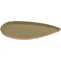 Present Time Plateau - Huidige Tijd - Mila Medium - Geëmailleerd IJzer - Groen - 19x1 cm