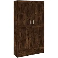 vidaXL Boekenkast 82,5x30,5x150 cm bewerkt hout gerookt eikenkleurig