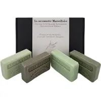 Savon De Marseille Zeep brievenbuscadeau: Huile d'argan, Aloe vera, citroen verbena, Huile d'olive - biologische zeep, valentijn voor hem