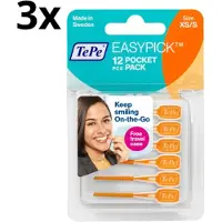 Tepe Ragers EasyPick XS/S Pocket Pack Oranje - 3 x 12 stuks - Voordeelverpakking