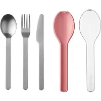 Mepal Bestekset Ellipse 3-delig - Vivid mauve - campingservies - Campingbestek