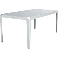 Weltevree - Bended Table 180 - Lichtgewicht aluminium tuintafel - Agate Grey