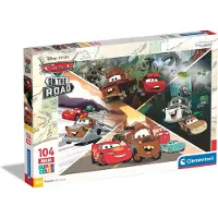 Clementoni - Puzzel - 104 Stukjes - Disney Cars On The Road - Kinderpuzzel - Vanaf 4 Jaar