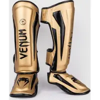 Venum Elite Kickboks Scheenbeschermer - GOLD/BLACK - XL