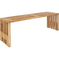 House Nordic Tuinbank Benidorm teakhout | hout naturel 140x48x35 cm tuinbanken | NADUVI