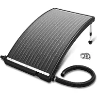 Monzana Zwembadverwarming Zonnepaneel Antraciet 112x55x14cm