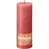 Bolsius Stompkaars Rustiek Shine Roze 85 Uur D 6,8 H 19 Cm