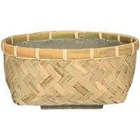 Pottery Pots - Plantenbak - (S) Nala Low M - L37cm x W37cm x H15.5cm x Ø37cm - Indoor en Outdoor - Bamboo