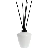 Scentchips Geurstokjes houder glas Cone glanzend wit - Ring zwart
