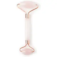 Oolaboo Rose Quartz Beauty Roller in Luxury Black Pouch 8x20cm
