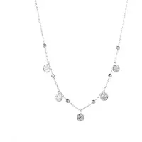 Go Dutch Label Ketting met Discs en Bolletjes Zilver