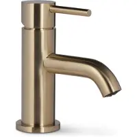 BLUE LABEL Brondby XL Fonteinkraan - Geborsteld Goud PVD - Messing - Kranen, Fonteinkranen, Opbouw Fonteinkranen - 8711802005002