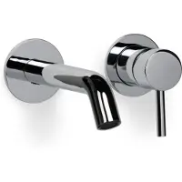 BLUE LABEL Brondby XL Inbouw Wastafelkraan 18cm - Chroom - Messing - Kranen, Wastafelkranen, Inbouw Wastafelkranen - 8711802004234