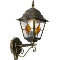 QAZQA Vintage buiten wandlantaarn antiek goud - Antigua Up