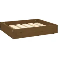 vidaXL Hondenmand 51,5x44x9 cm massief grenenhout honingbruin