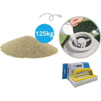 Comfortpool - Voordeelverpakking - Filterzand Zandfilterpomp - Inhoud 125 kg (5 x 25 kilogram) & WAYS scrubborstel
