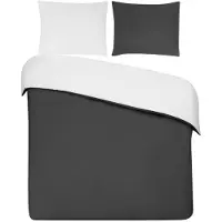 DoubleDry Dekbedovertrek 100% percal katoen eenpersoons 140x200/220 cm + 1