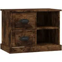 vidaXL Nachtkastje 60x35,5x45 cm gerookt eikenkleurig