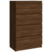 vidaXL Dressoir 60x35x98,5 cm bewerkt hout bruin eikenkleur