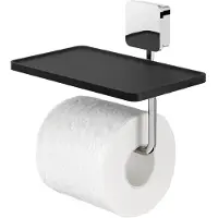 Geesa toiletrolhouder met planchet chroom