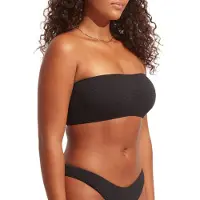 Seafolly - Women's Sea Dive Tube Top - Bikinitop 34, zwart