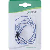 InLine HDD LED / Power LED voor aansluiting op moederbord, blauw, 5mm, 0,8m