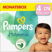 Pampers Harmonie Luiers Maat 4 - 174 Luiers - 9kg-14kg - Maandbox