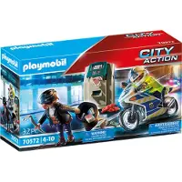 Playmobil City Action Politiemotor: achtervolging van de geldrover - 70572