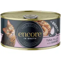 Encore 16x 70g Blik Tonijn en garnalen Kattenvoer Nat