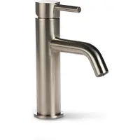 BLUE LABEL Brondby XL Wastafelkraan - Geborsteld Nikkel PVD - Messing - Kranen, Wastafelkranen, Opbouw Wastafelkranen - 8711802004197