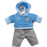 Heless Poppen jogging outfit - blauw, 35-45 cm