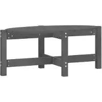 vidaXL Salontafel 87x48x35 cm massief grenenhout grijs