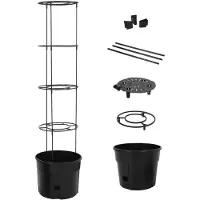 vidaXL Tomatenkweekpot ø39x150 cm polypropeen antracietkleurig