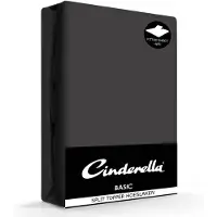 Cinderella Split Topper Hoeslaken Anthracite (Katoen)-200 x 210 cm