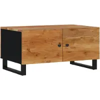 vidaXL Salontafel 80x50x40 cm massief acaciahout en bewerkt hout