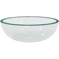 vidaXL Wasbak 35x12 cm gehard glas transparant