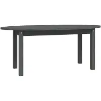 vidaXL Salontafel 110x55x45 cm massief grenenhout grijs
