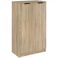 vidaXL Schoenenkast 59x35x100,5 cm bewerkt hout sonoma eikenkleurig